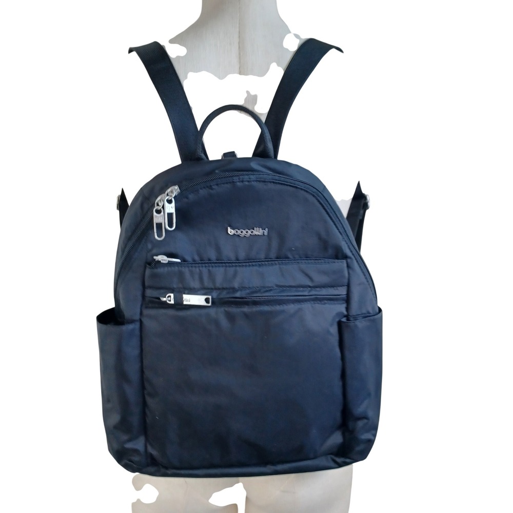 Baggallini Securtex Vacation Backpack Black Anti-Theft RFID New w Tags